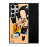 luffy and brother chibi Z0951 Samsung Galaxy S25 Ultra 5G Case
