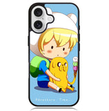Adventure Time Chibi Finn And Jake Z0988 iPhone 16 Case