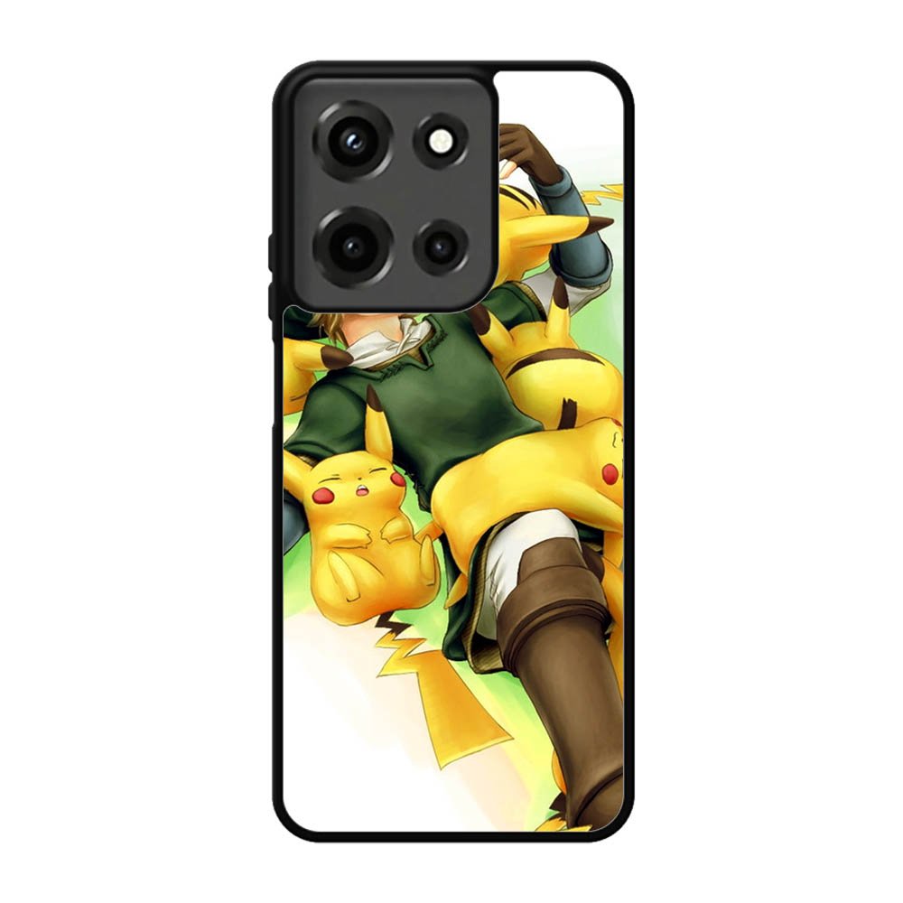 zelda with pikachu pokemon Motorola Moto G 5G 2025 Case BC1139