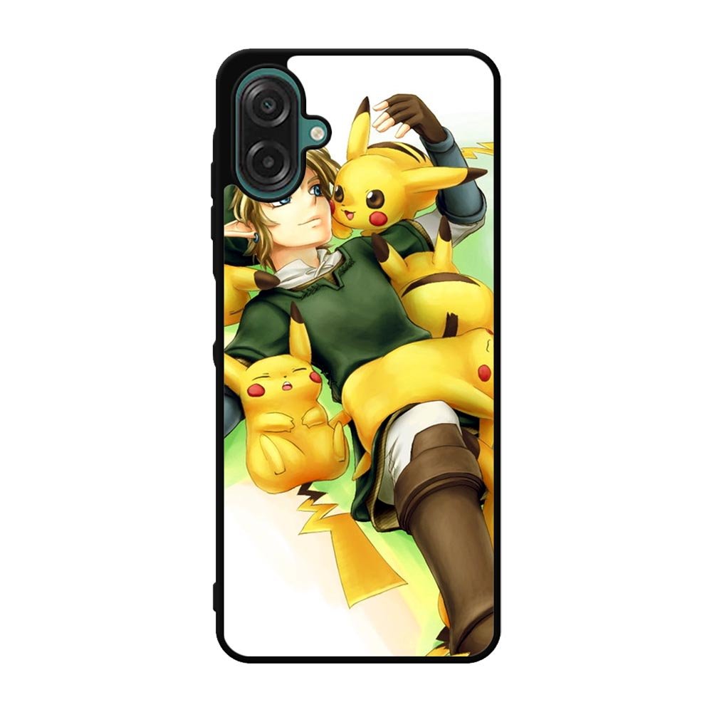 zelda with pikachu pokemon Case Samsung Galaxy A07 BC1139
