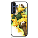zelda with pikachu pokemon Samsung Galaxy S25 FE Case BC1139