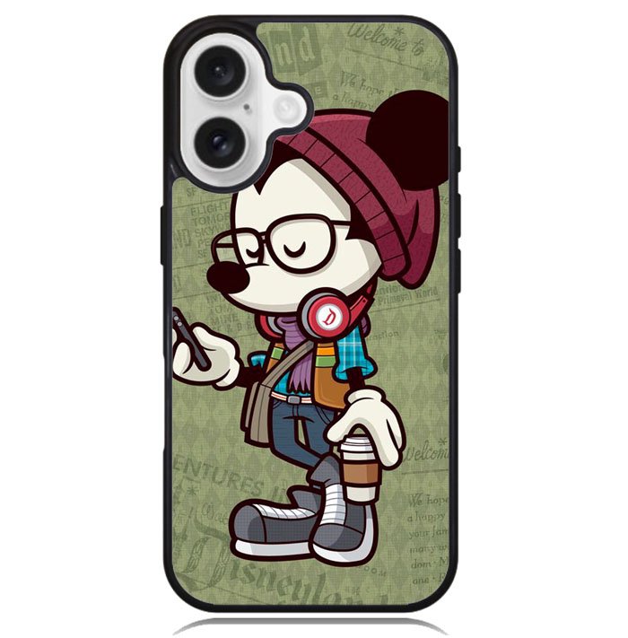 Hipster Mouse Z1064 iPhone 16 Plus Case