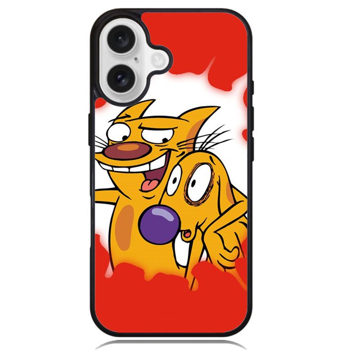 cat and dog Z1329 iPhone 16 Plus Case