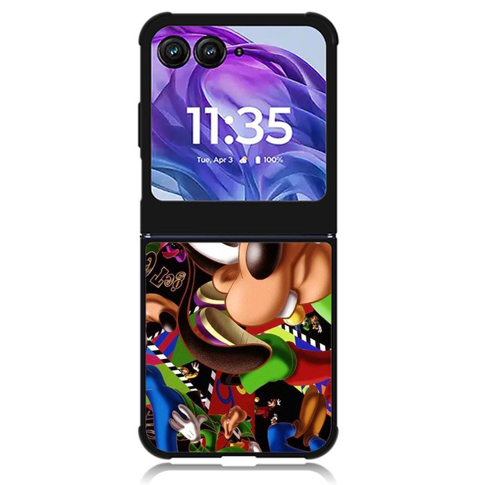 goofy disney collage Motorola Moto Razr 2024 , Moto Razr 50 Case