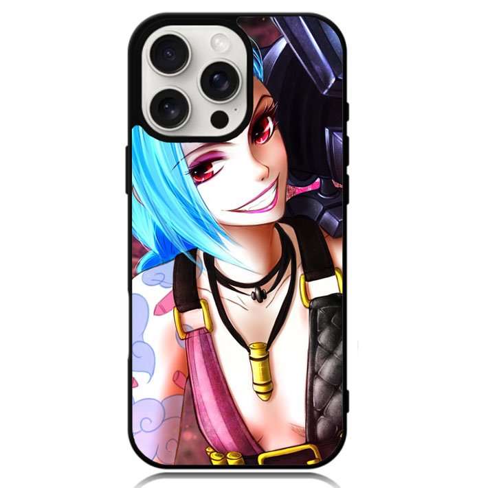 Jinx League of Legends Fan Art Case iPhone 16 Pro Max BC1161
