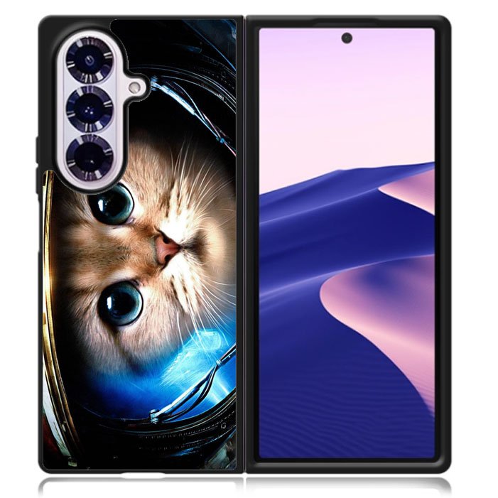Space Cat Samsung Galaxy Z Fold 7 5G Case BC1165