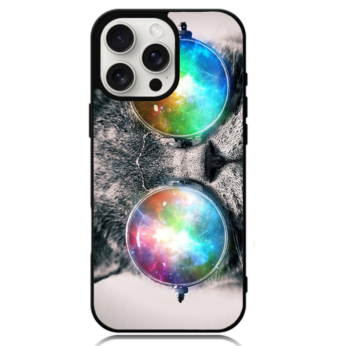 space cat glasses Case iPhone 16 Pro BC1166
