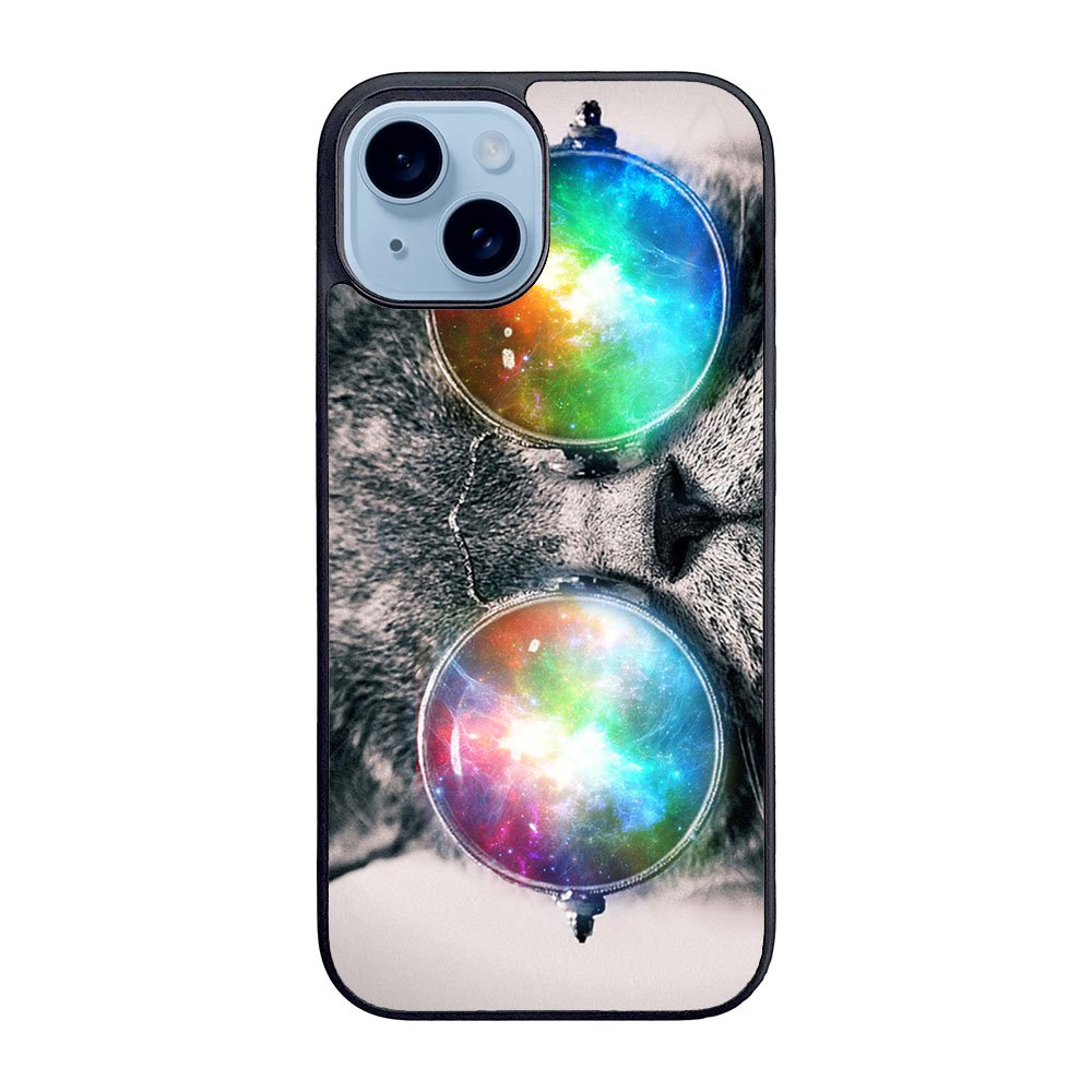 space cat glasses Case iPhone 15 BC1166