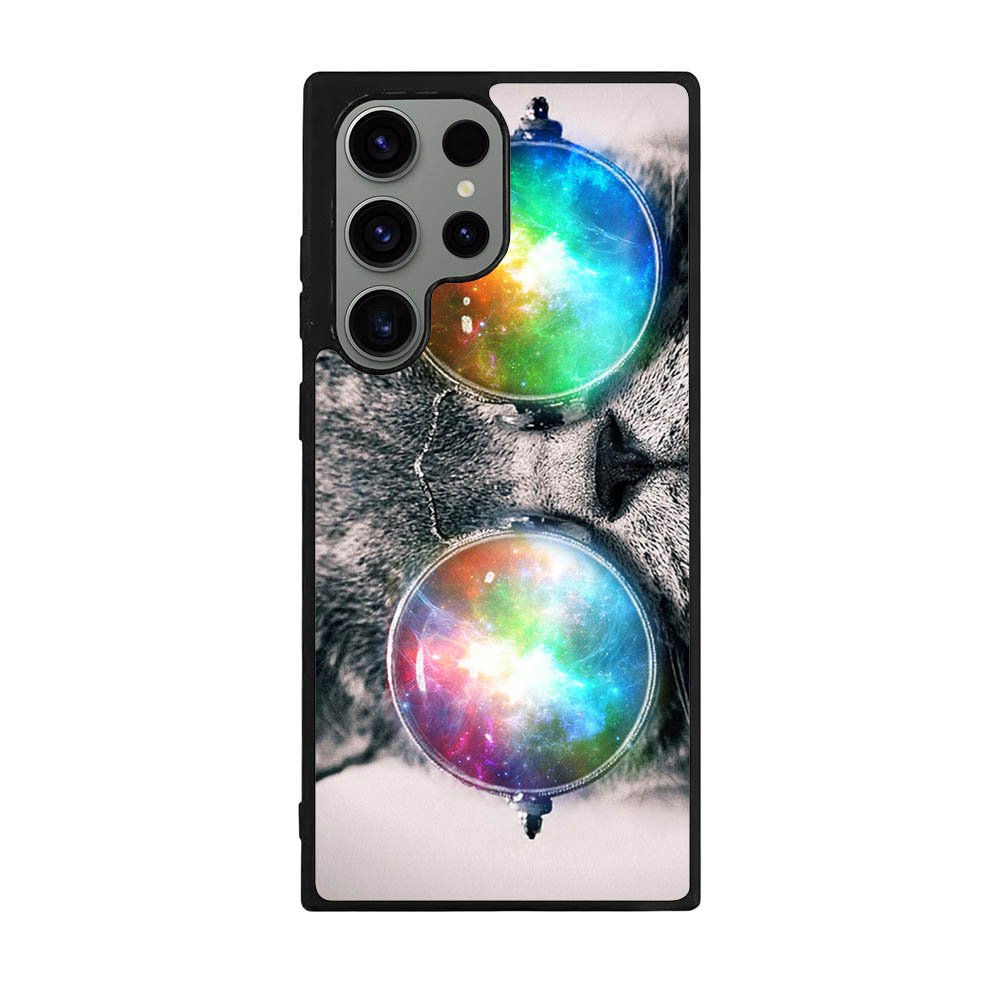 space cat glasses Case Samsung Galaxy S24 Ultra 5G BC1166