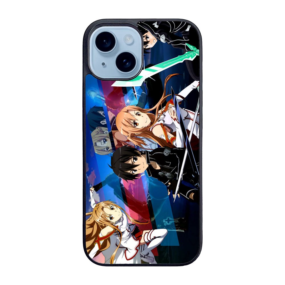 sword art online kirito and asuna Case iPhone 15 Plus BC1171