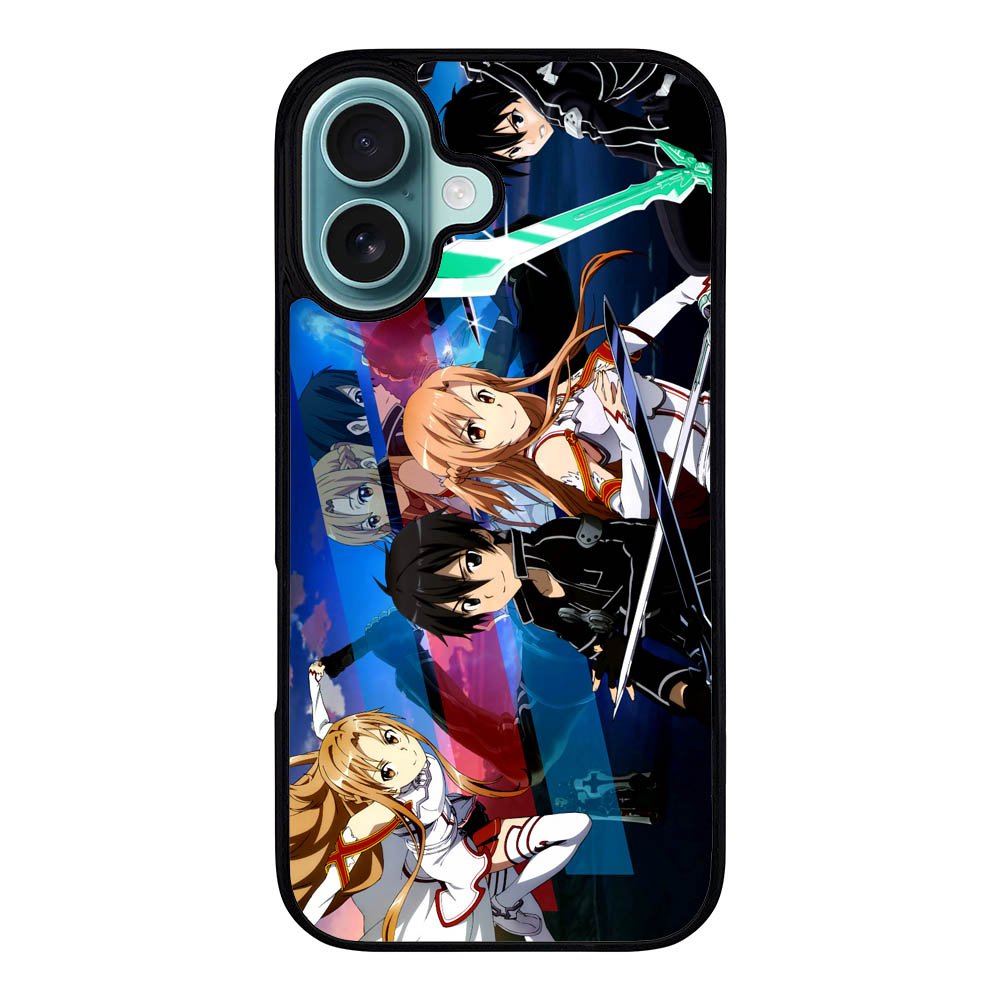 sword art online kirito and asuna Case iPhone 16 Plus BC1171