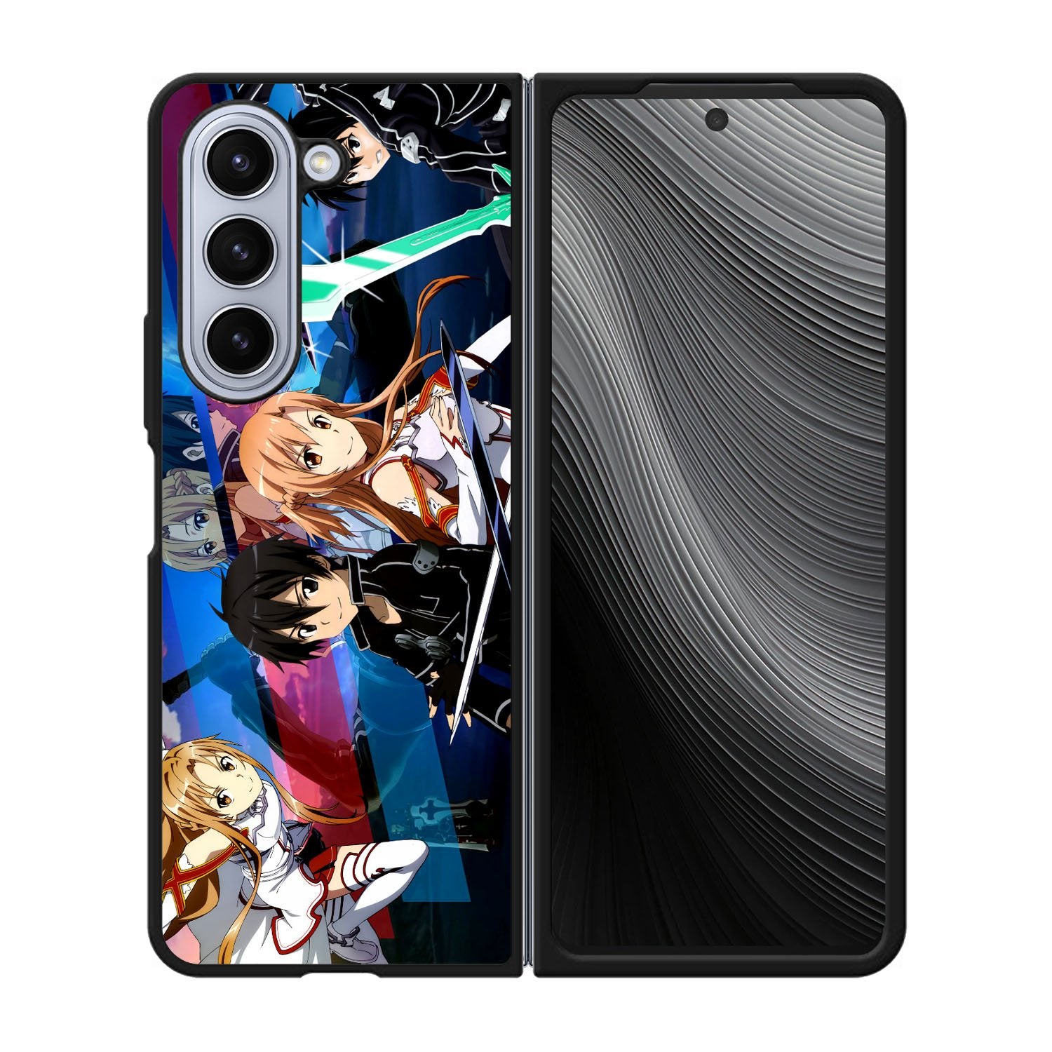 sword art online kirito and asuna Case Samsung Galaxy z Fold 5 5G BC1171