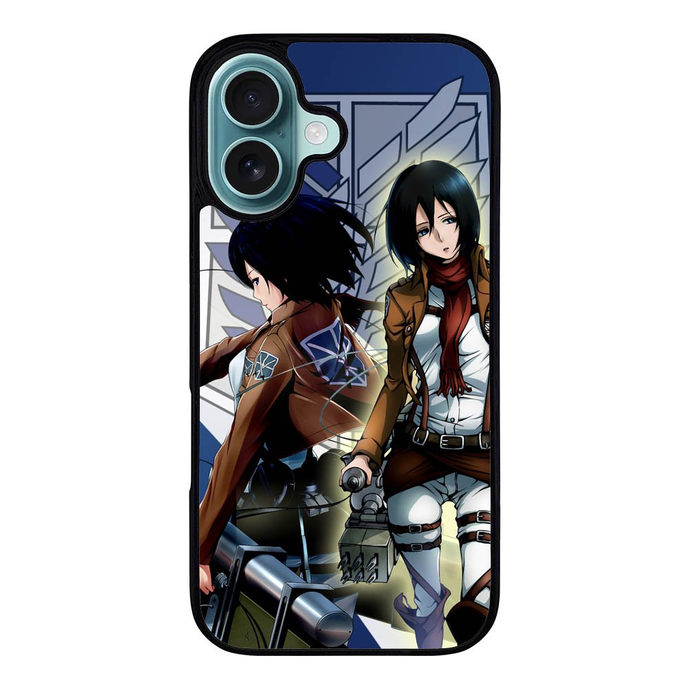 ATTACK ON TITAN MIKASA Case iPhone 16 Plus BC1175