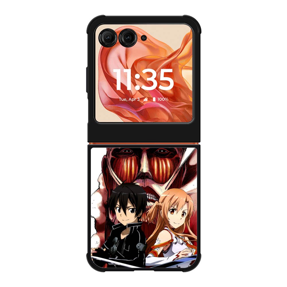 Sword Art Online titan Motorola Moto Razr 2025/2024 , Moto Razr 60/50 Case BC1184
