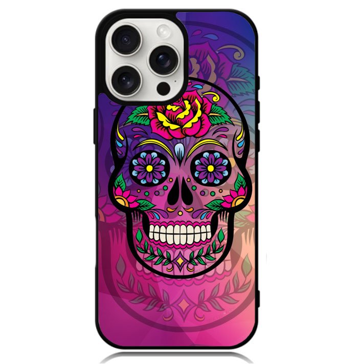 Sugar Skull Colorful  Case iPhone 16 Pro Max BC1197
