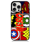 Pop Comic Super Hero Logo Z2840 iPhone 16 Pro Max Case