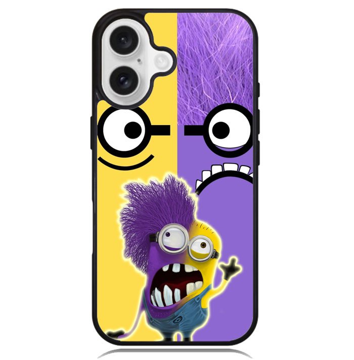 Minions Face Yellow And Purple Z2879 iPhone 16 Plus Case