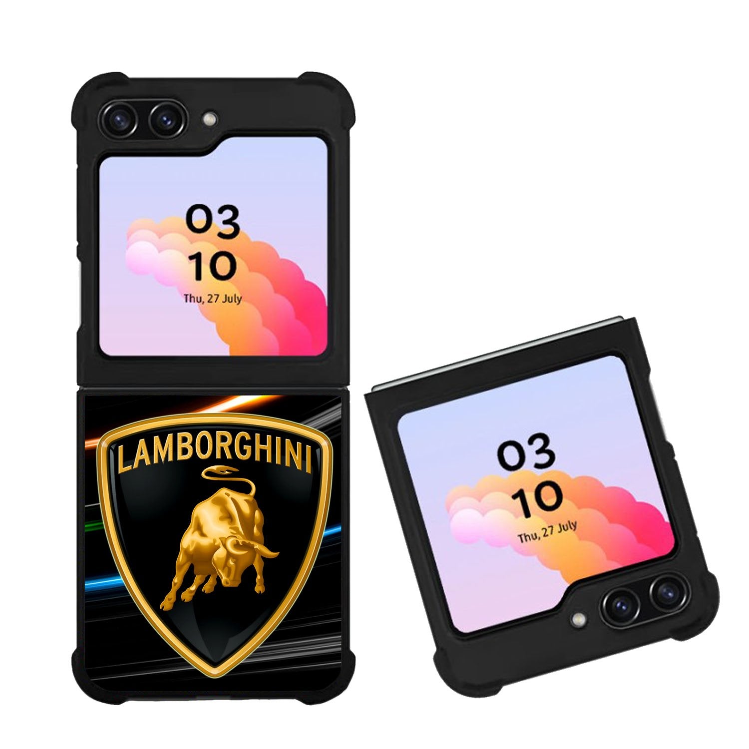 lamborghini logo black Case Samsung Galaxy Z Flip 5 5G BC1243