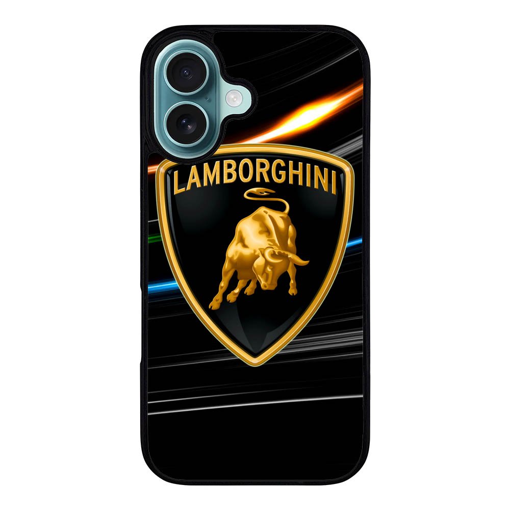 lamborghini logo black Case iPhone 16 Plus BC1243