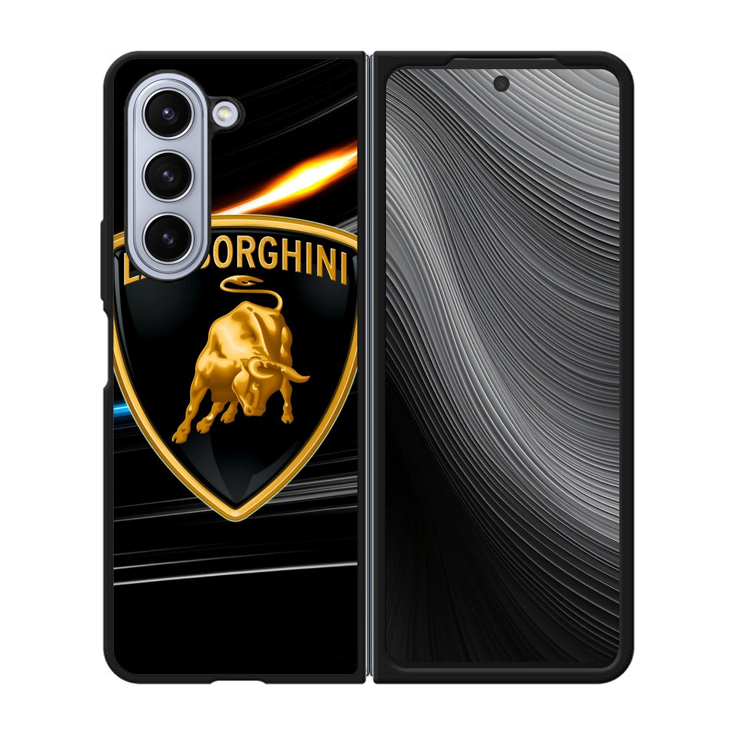lamborghini logo black Case Samsung Galaxy z Fold 5 5G BC1243