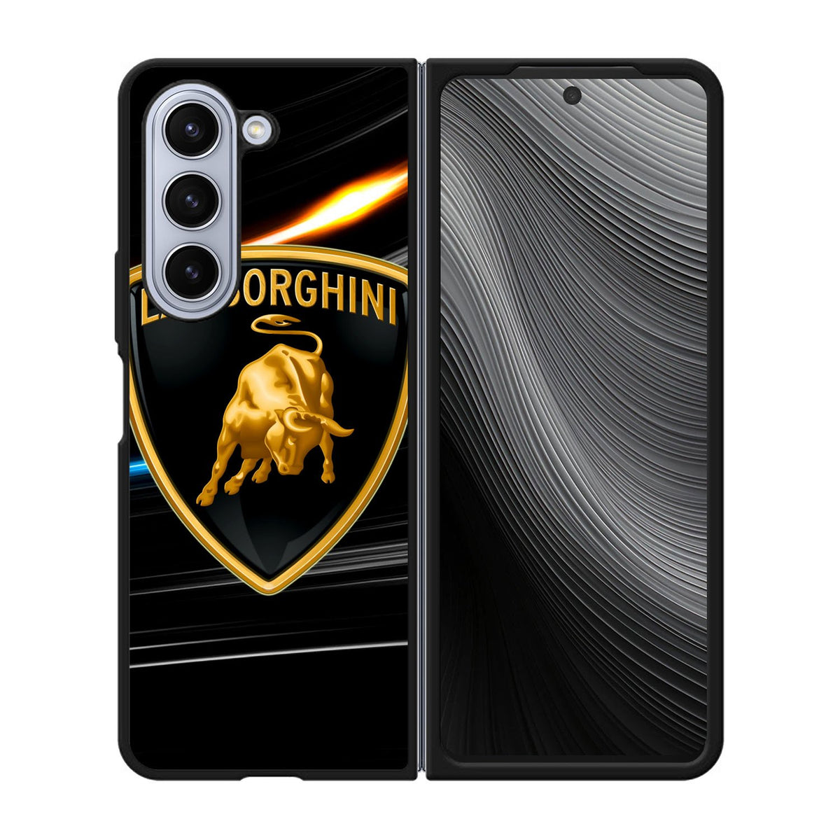lamborghini logo black Case Samsung Galaxy z Fold 5 5G BC1243