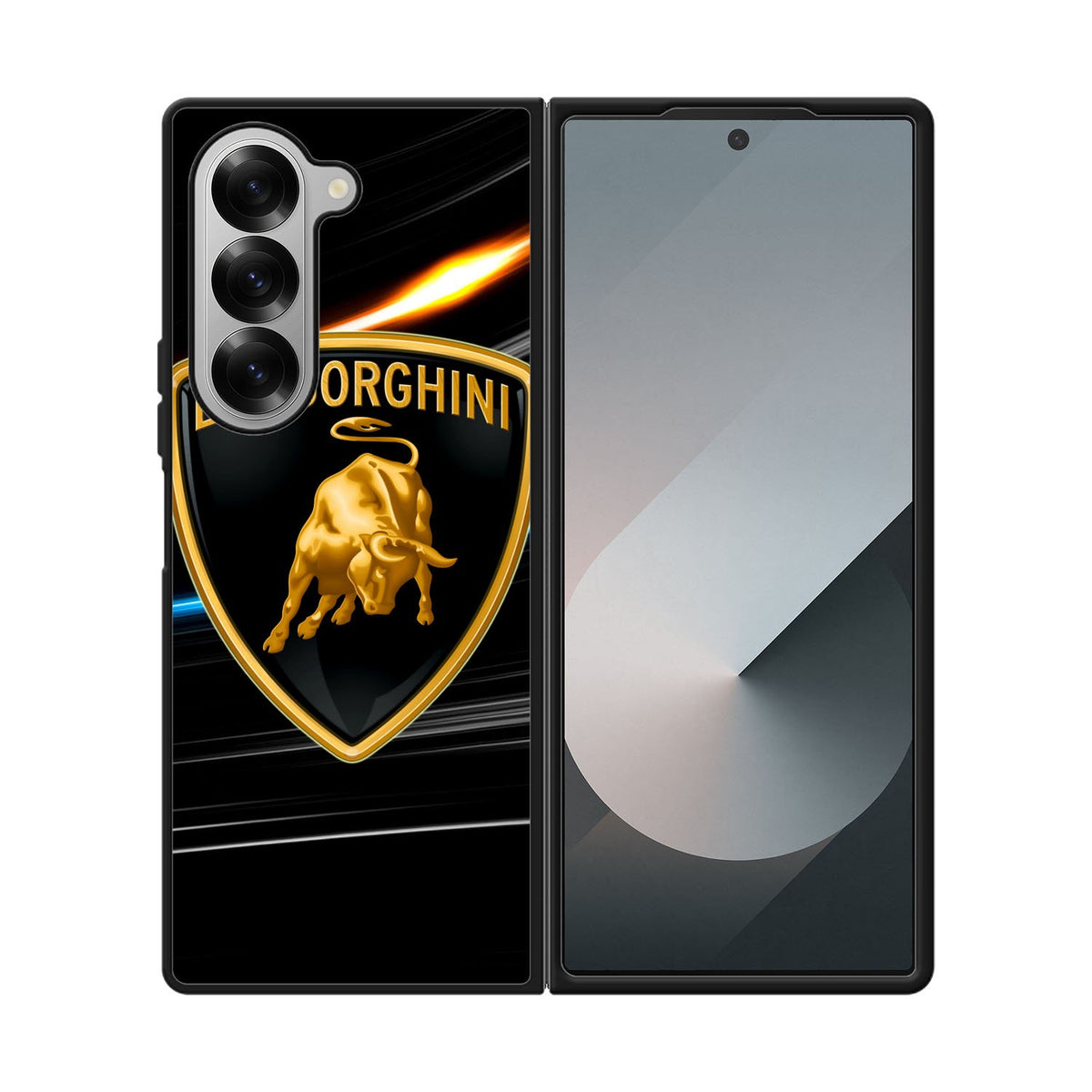 lamborghini logo black Case Samsung Galaxy Z Fold 6 5G BC1243