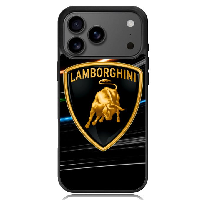 lamborghini logo black iPhone 17 Pro Case BC1243
