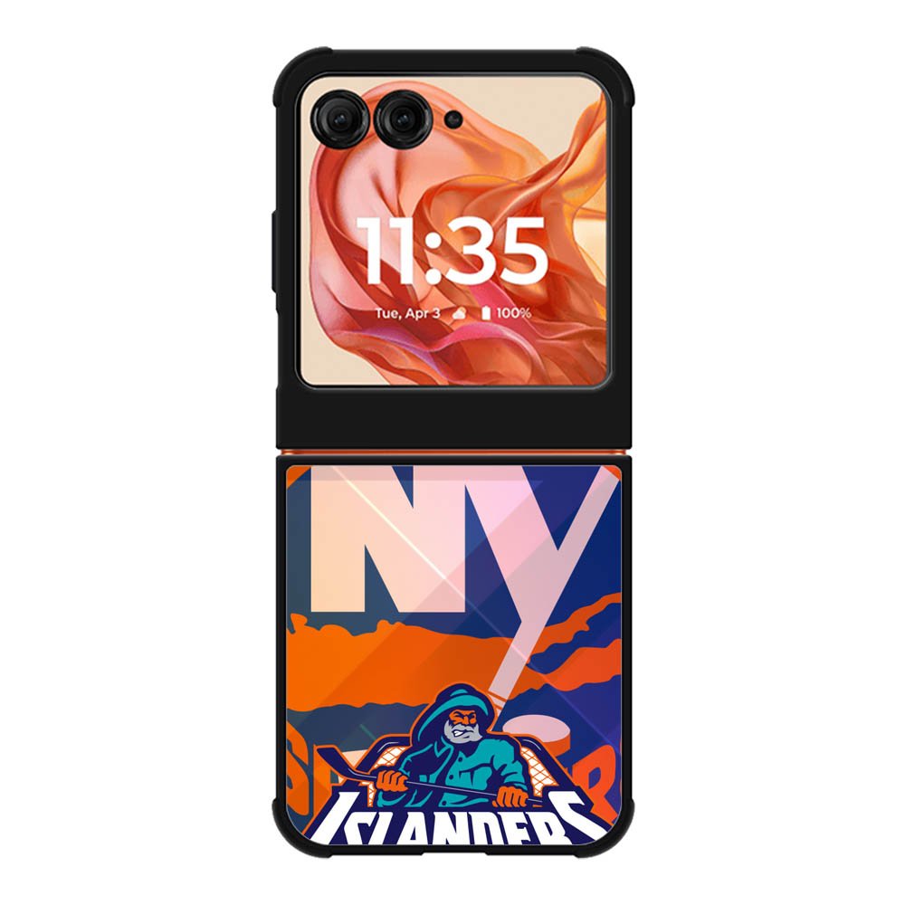 New York Islanders Motorola Moto Razr 2025/2024 , Moto Razr 60/50 Case BC1247