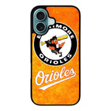 Baltimore Orioles Case iPhone 16 Plus BC1284