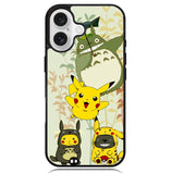 Totoro Love Pikachu Pokemon Case iPhone 16 BC1309