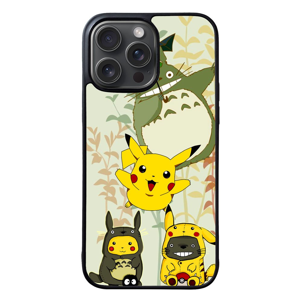 Totoro Love Pikachu Pokemon Case iPhone 15 Pro Max BC1309