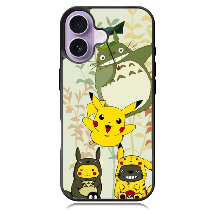 Totoro Love Pikachu Pokemon iPhone 17 Case BC1309