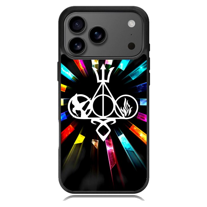 Harry Potter Divergent City of Bones  Hunger Games Logo Z3373 iPhone 18 Pro Max Case