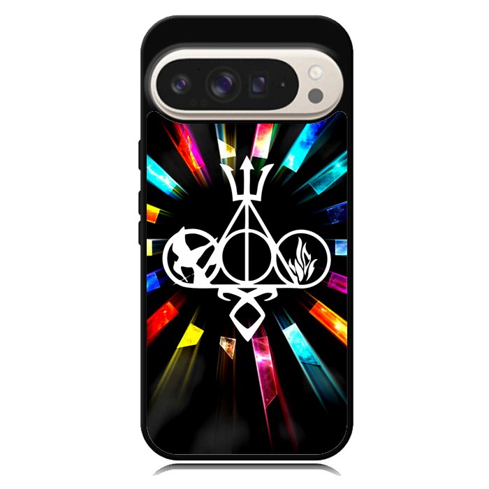 Harry Potter Divergent City of Bones  Hunger Games Logo Z3373 Google Pixel 9 | Google Pixel 9 Pro Case