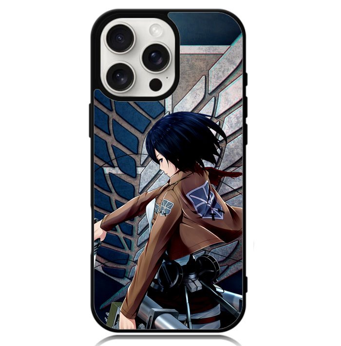 Attack on Titan Mikasa Z3546 iPhone 16 Pro Max Case