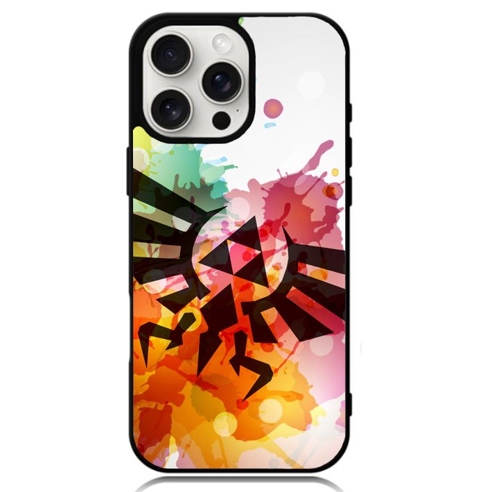 Legend of Zelda Symbol Paint Case iPhone 16 Pro BC1334