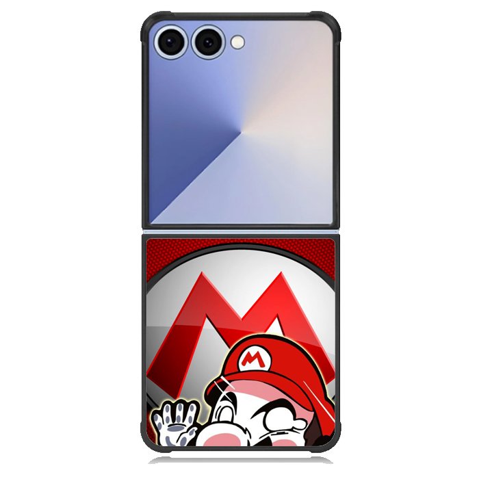 Sticker hit glass Mario Z3690 Samsung Galaxy Z Flip 7 Case