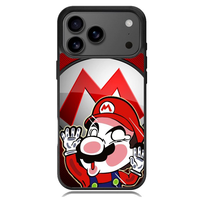 Sticker hit glass Mario Z3690 iPhone 18 Pro Max Case
