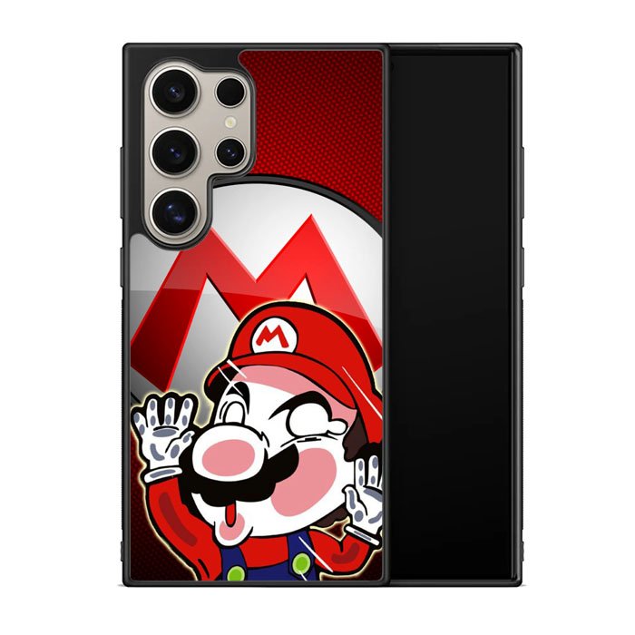Sticker hit glass Mario Z3690 Samsung Galaxy S25 Ultra 5G Case