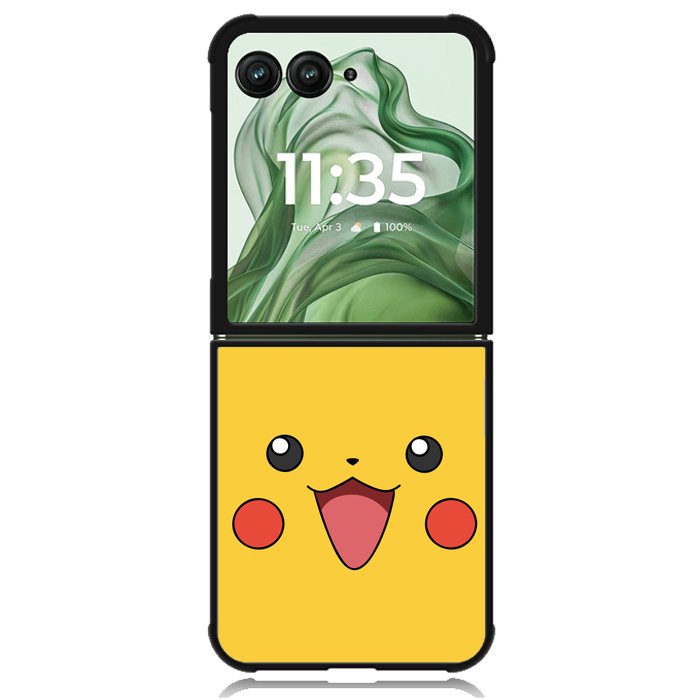 Pikachu Pokemon Z3776 Motorola Moto Razr+ Plus 2024/2025 Case, Motorola Razr 50 Ultra/50s Ultra Case