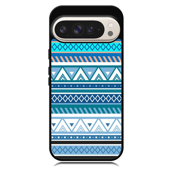 Aztec Pattern Blue Z3811 Google Pixel 9 Pro XL Case