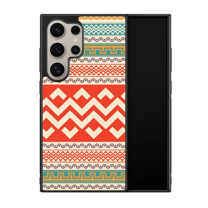 Aztec Pattern Z3812 Samsung Galaxy S25 Ultra 5G Case
