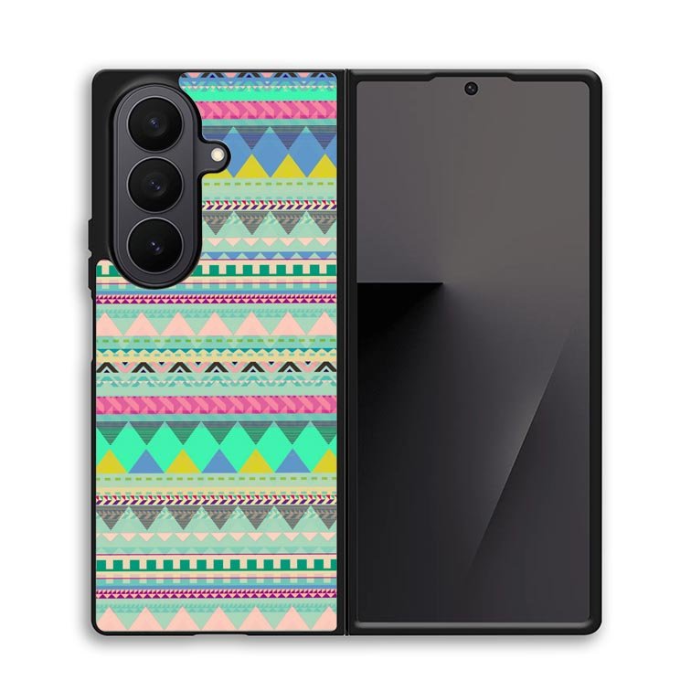 Pastel Aztec pattern Z3832 Samsung Galaxy Z Fold 7 Case