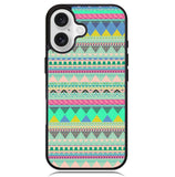Pastel Aztec pattern Z3832 iPhone 16 Plus Case
