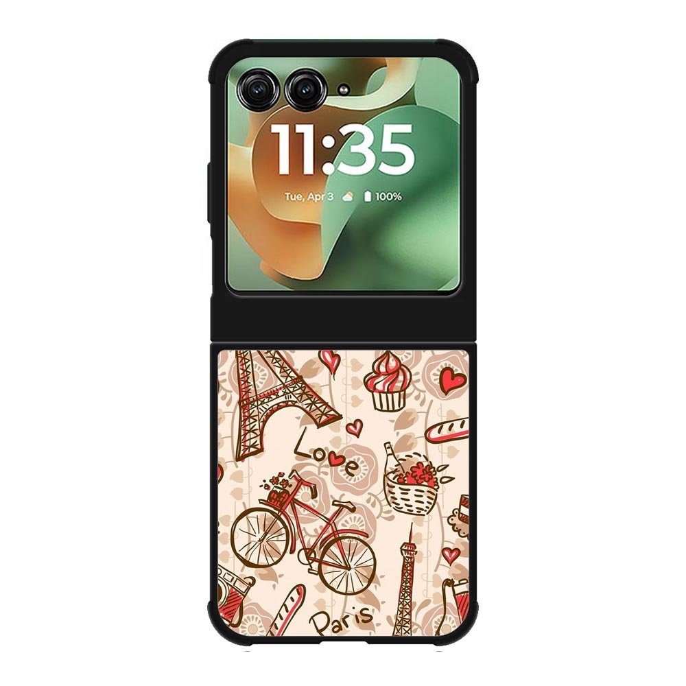 paris vintage Z3833 Motorola Moto RAZR 2025 Case