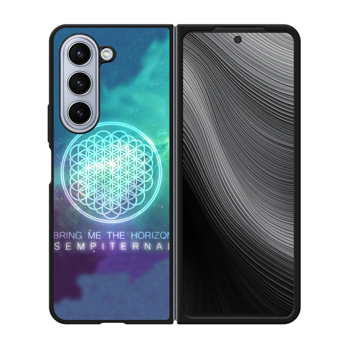 bring me the horizon logo sempiternal Galaxy Case Samsung Galaxy z Fold 5 5G BC1350