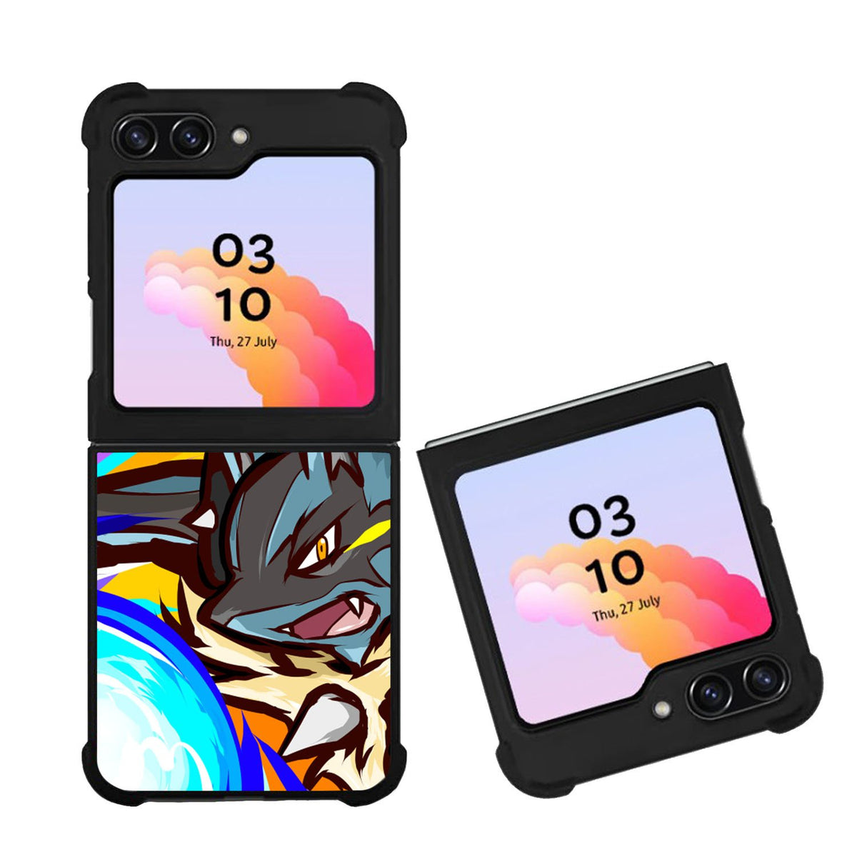 Lucario Mega evolution Pokemon Case Samsung Galaxy Z Flip 5 5G BC1351