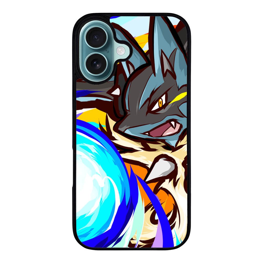 Lucario Mega evolution Pokemon Case iPhone 16 Plus BC1351