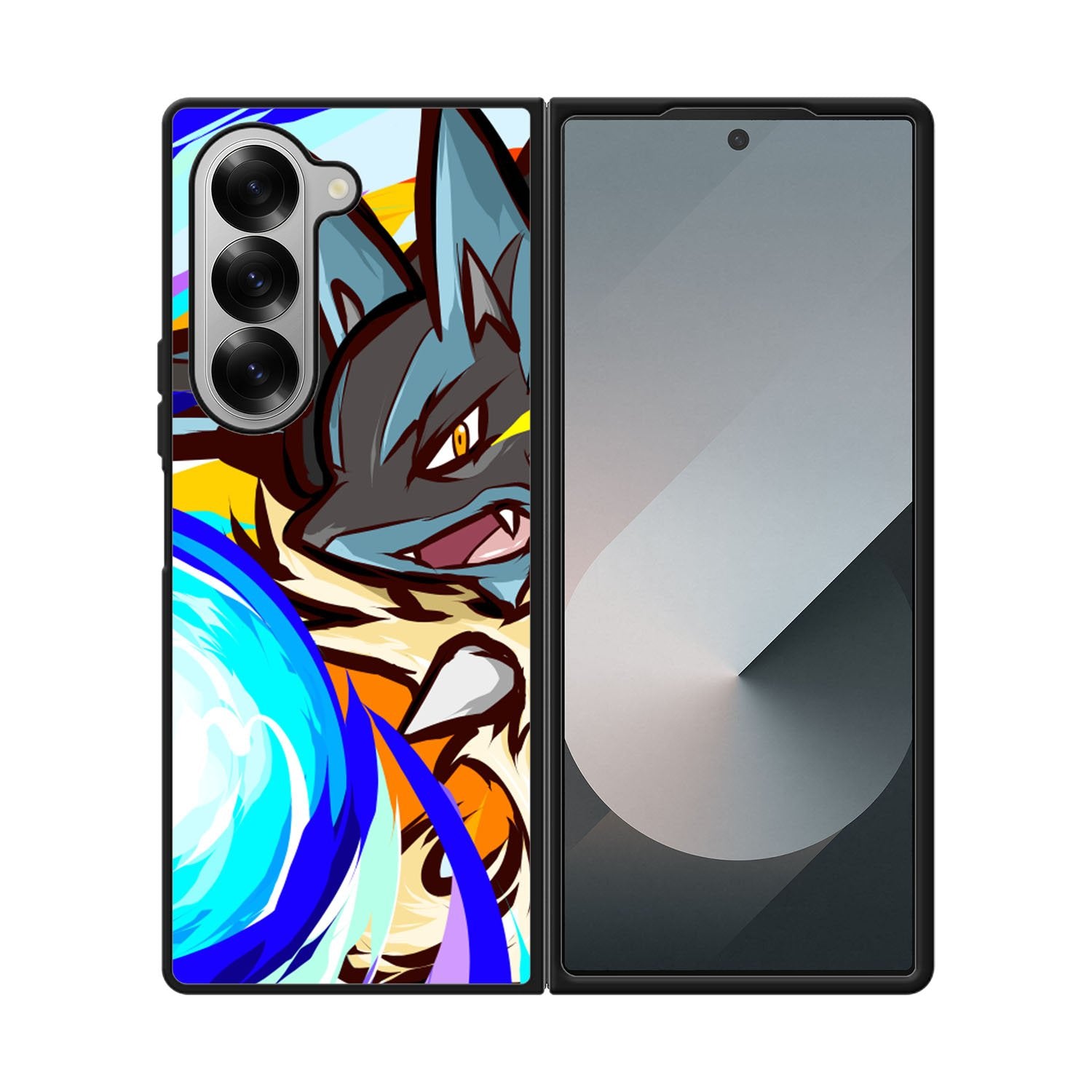 Lucario Mega evolution Pokemon Case Samsung Galaxy Z Fold 6 5G BC1351