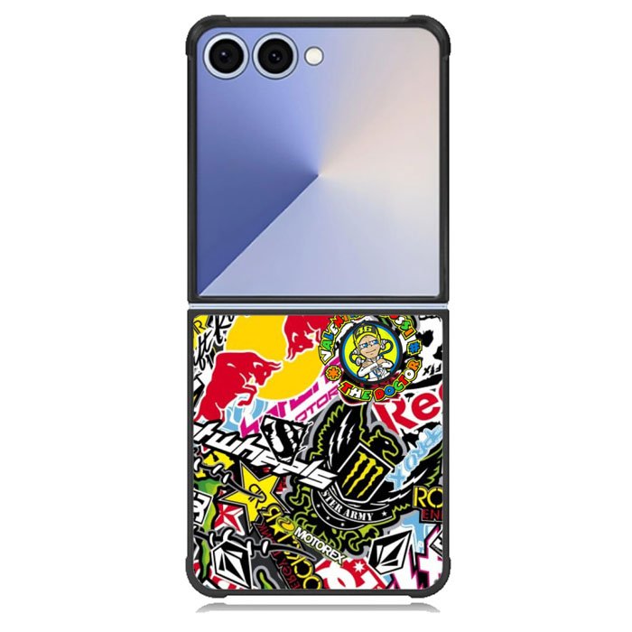 Sticker Bomb Samsung Galaxy Z Flip 7 Case BC1353